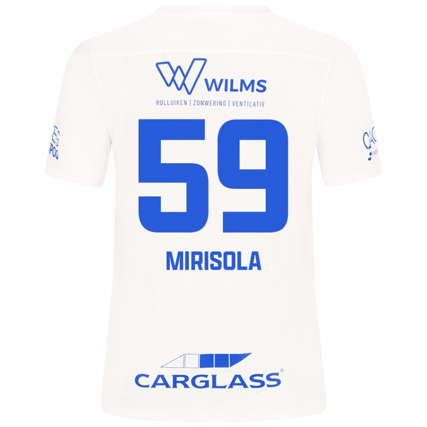 Kinder Robin Mirisola #59 Weiß Auswärtstrikot Trikot 2024/25 T-Shirt Österreich