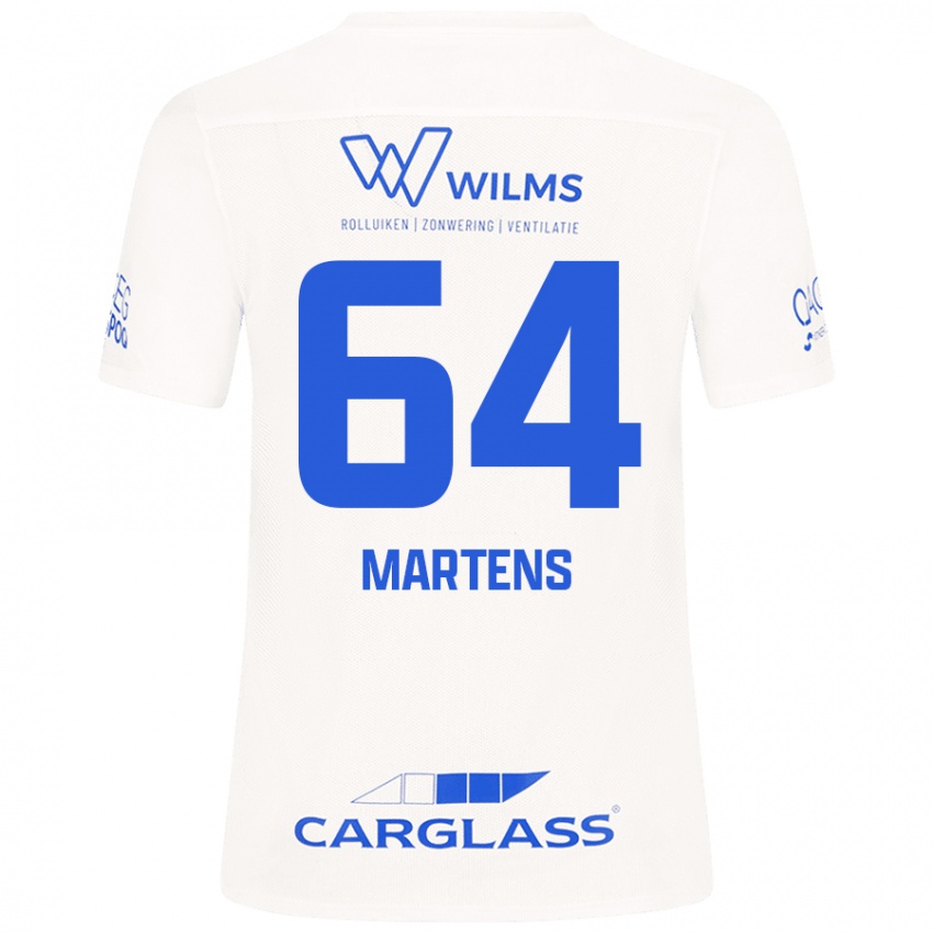 Kinder Nolan Martens #64 Weiß Auswärtstrikot Trikot 2024/25 T-Shirt Österreich