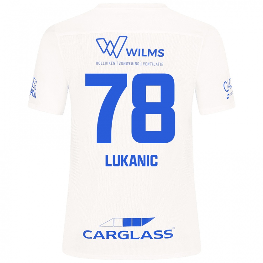 Kinder Luka Lukanic #78 Weiß Auswärtstrikot Trikot 2024/25 T-Shirt Österreich