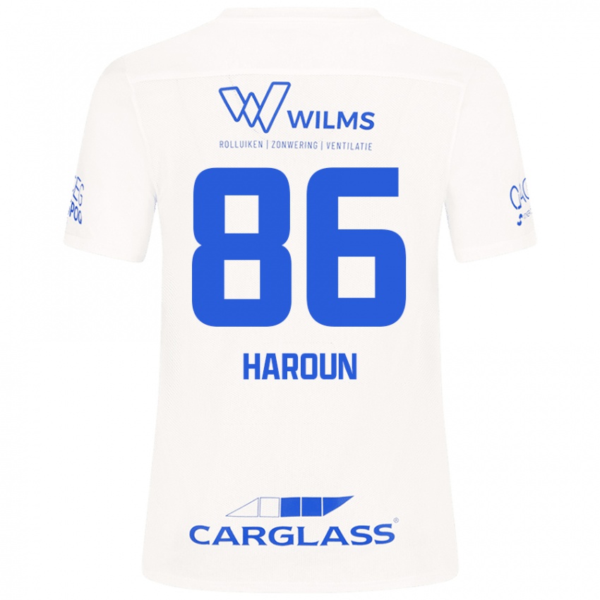 Kinder Kenan Haroun #86 Weiß Auswärtstrikot Trikot 2024/25 T-Shirt Österreich