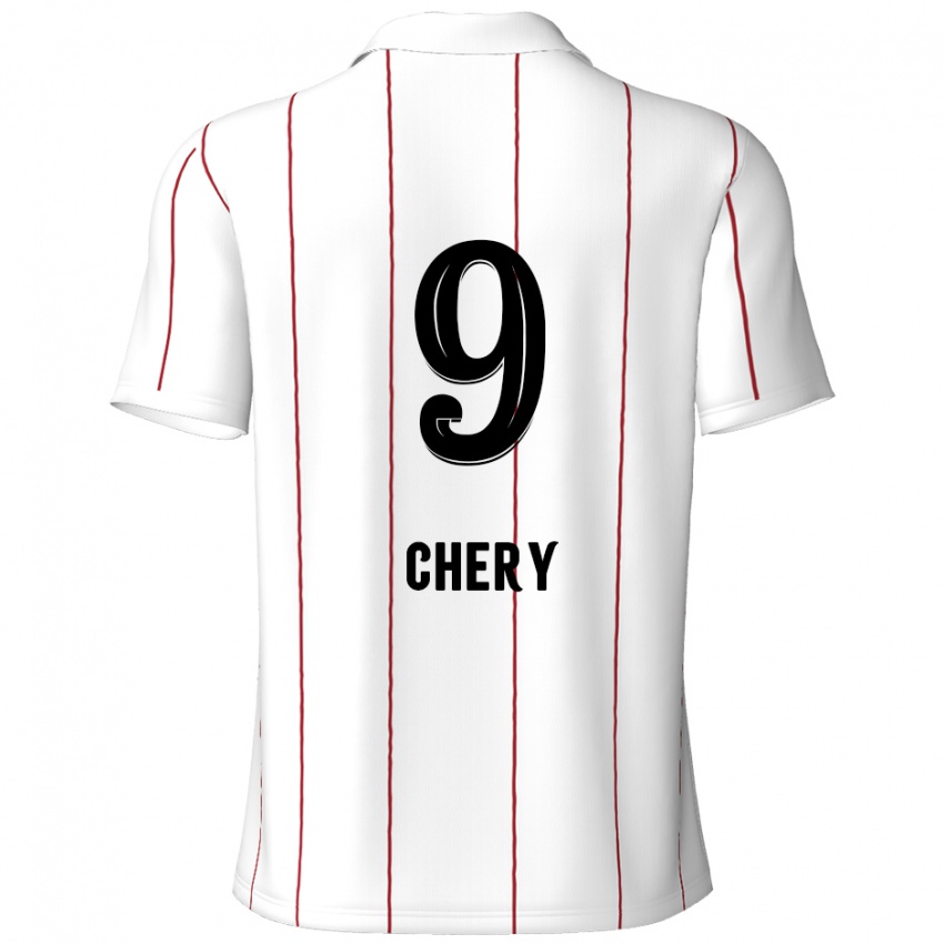 Kinder Tjaronn Chery #9 Weiß Schwarz Auswärtstrikot Trikot 2024/25 T-Shirt Österreich