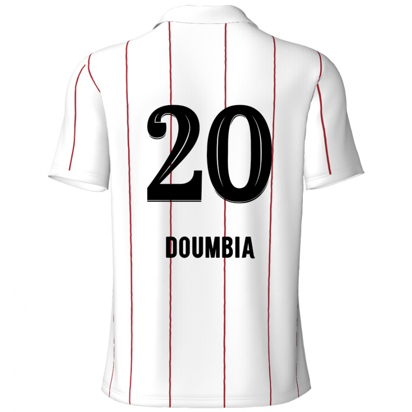 Kinder Mahamadou Doumbia #20 Weiß Schwarz Auswärtstrikot Trikot 2024/25 T-Shirt Österreich