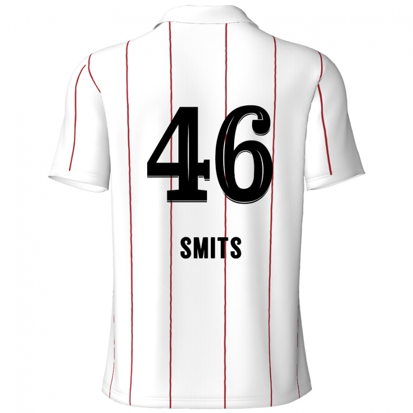 Kinder Milan Smits #46 Weiß Schwarz Auswärtstrikot Trikot 2024/25 T-Shirt Österreich