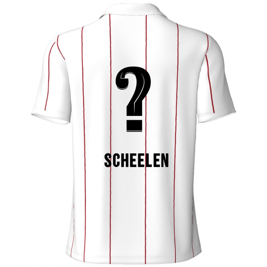 Kinder Thijme Scheelen #0 Weiß Schwarz Auswärtstrikot Trikot 2024/25 T-Shirt Österreich