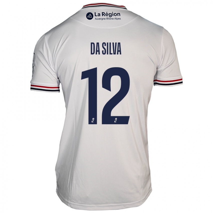 Kinder Damien Da Silva #12 Weiß Auswärtstrikot Trikot 2024/25 T-Shirt Österreich