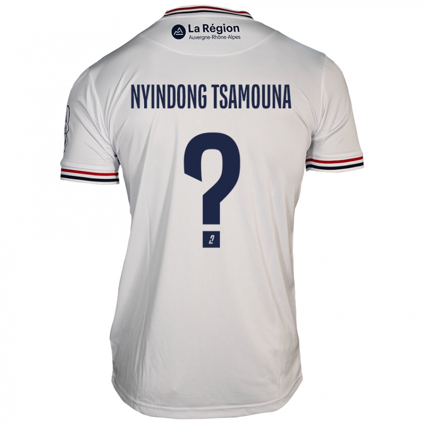 Kinder Jean Nyindong Tsamouna #0 Weiß Auswärtstrikot Trikot 2024/25 T-Shirt Österreich