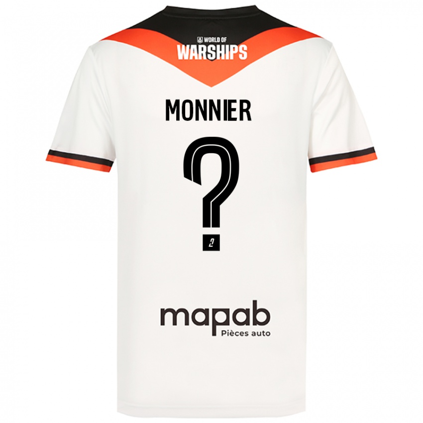 Kinder Isaac Monnier #0 Weiß Auswärtstrikot Trikot 2024/25 T-Shirt Österreich