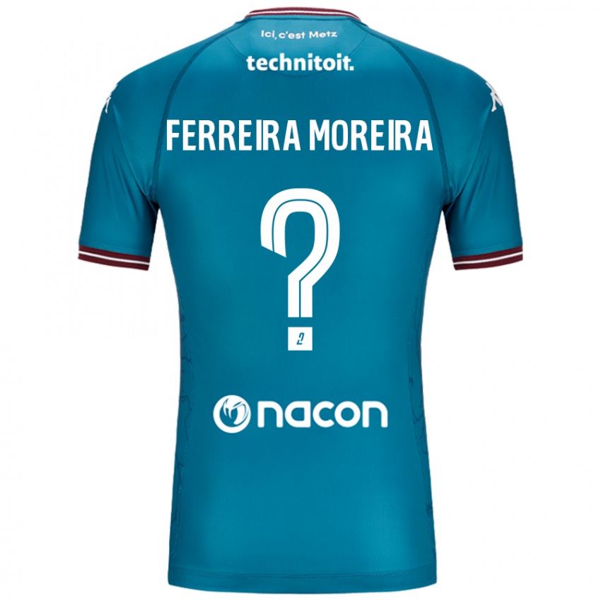 Kinder Ruben Ferreira Moreira #0 Blau Petrol Auswärtstrikot Trikot 2024/25 T-Shirt Österreich