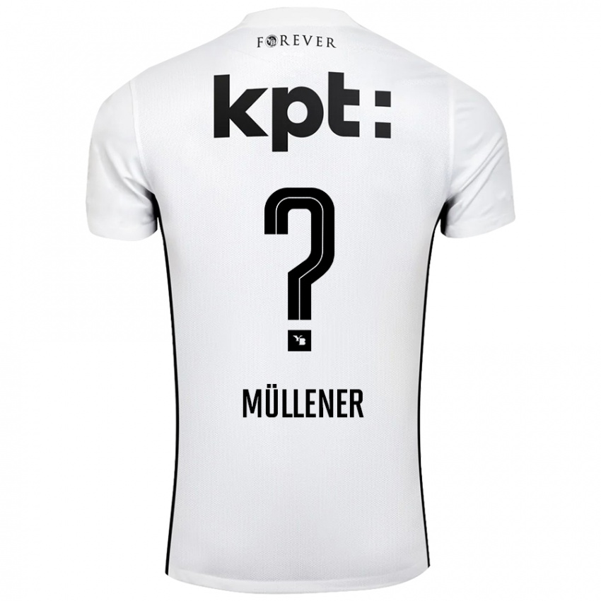 Kinder Mika Müllener #0 Weiß Schwarz Auswärtstrikot Trikot 2024/25 T-Shirt Österreich