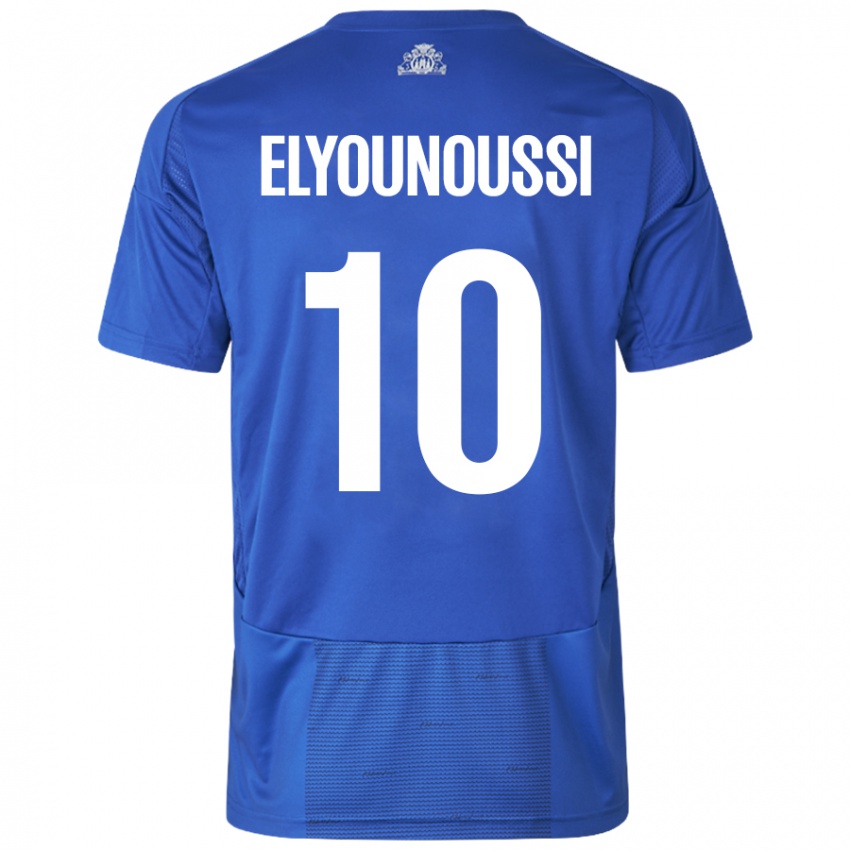 Kinder Mohamed Elyounoussi #10 Weiß Blau Auswärtstrikot Trikot 2024/25 T-Shirt Österreich