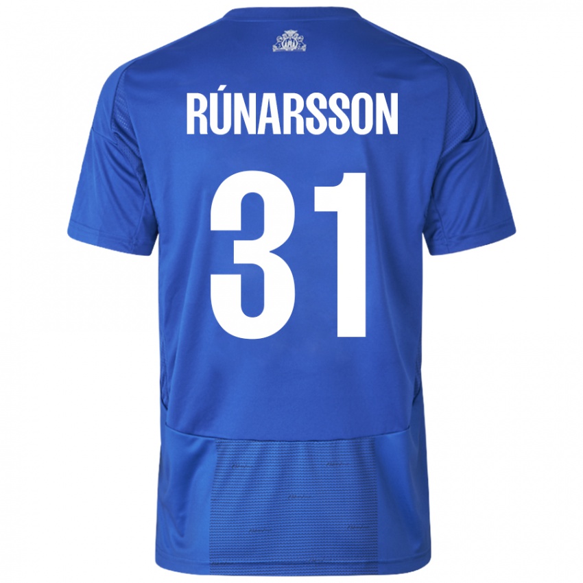 Kinder Runar Alex Runarsson #31 Weiß Blau Auswärtstrikot Trikot 2024/25 T-Shirt Österreich