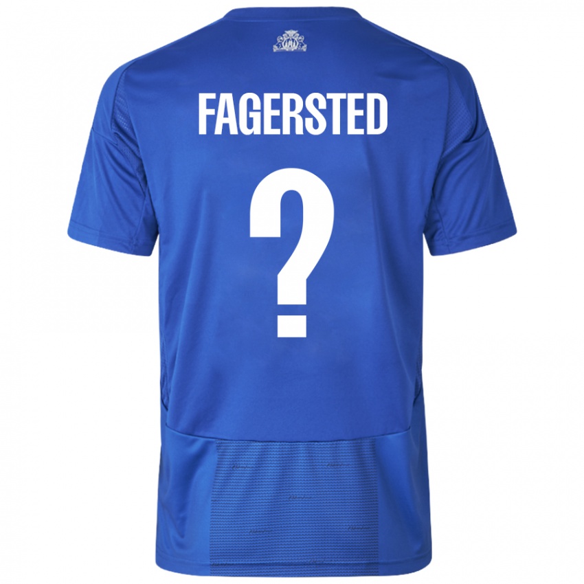 Kinder Johan Fagersted #0 Weiß Blau Auswärtstrikot Trikot 2024/25 T-Shirt Österreich