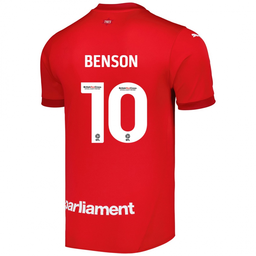 Herren Josh Benson #10 Rot Heimtrikot Trikot 2024/25 T-Shirt Österreich