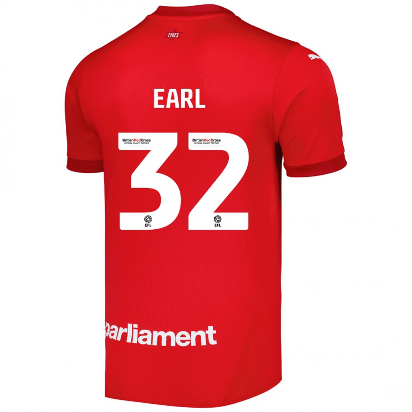 Herren Josh Earl #32 Rot Heimtrikot Trikot 2024/25 T-Shirt Österreich