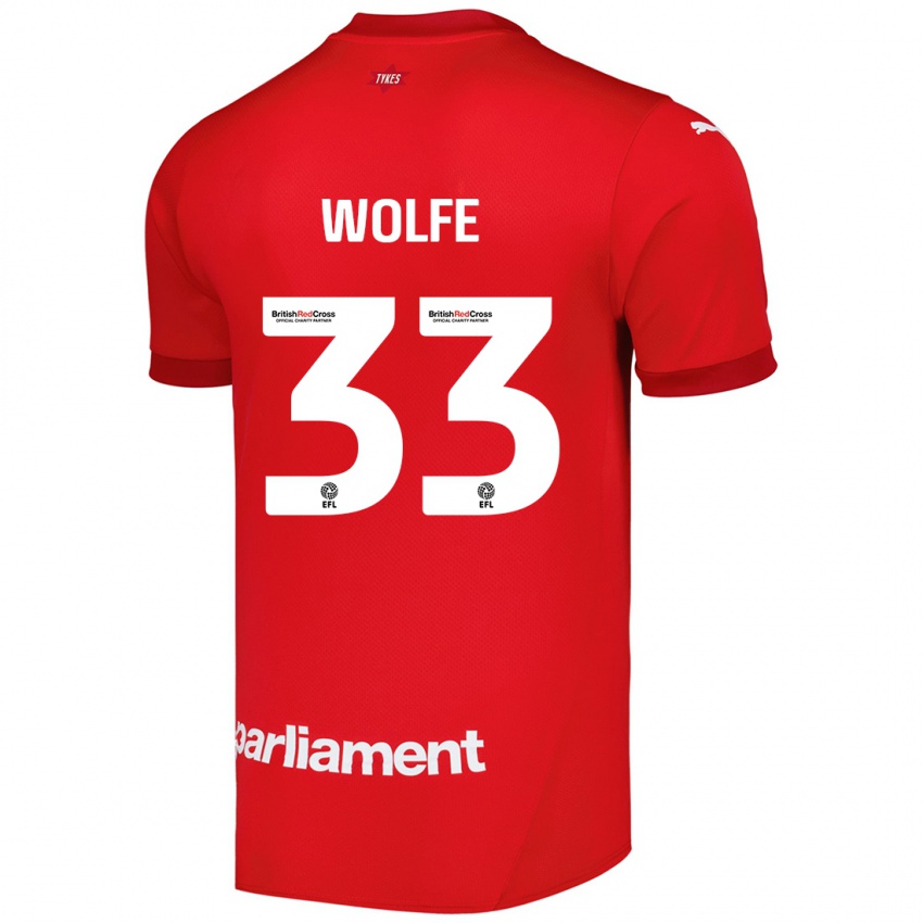 Herren Matty Wolfe #33 Rot Heimtrikot Trikot 2024/25 T-Shirt Österreich