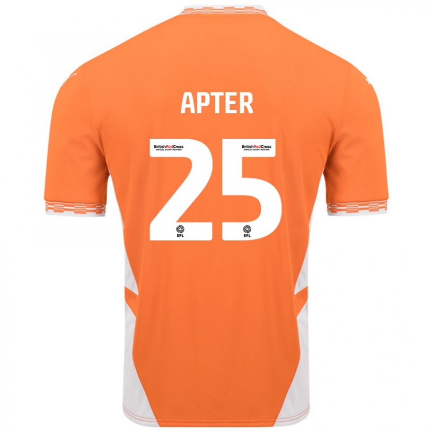 Herren Rob Apter #25 Orange Weiß Heimtrikot Trikot 2024/25 T-Shirt Österreich