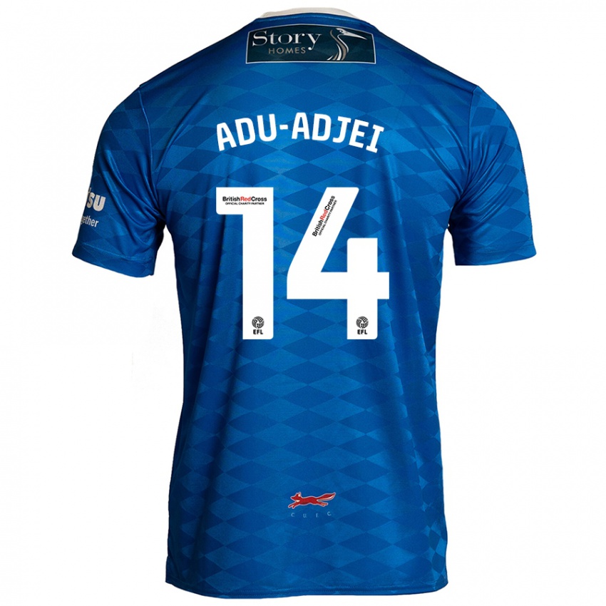 Herren Daniel Adu-Adjei #14 Blau Heimtrikot Trikot 2024/25 T-Shirt Österreich