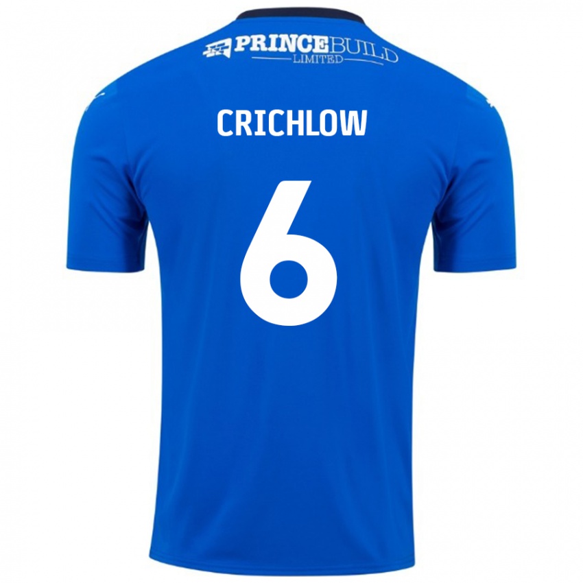 Herren Romoney Crichlow #6 Blau Weiß Heimtrikot Trikot 2024/25 T-Shirt Österreich