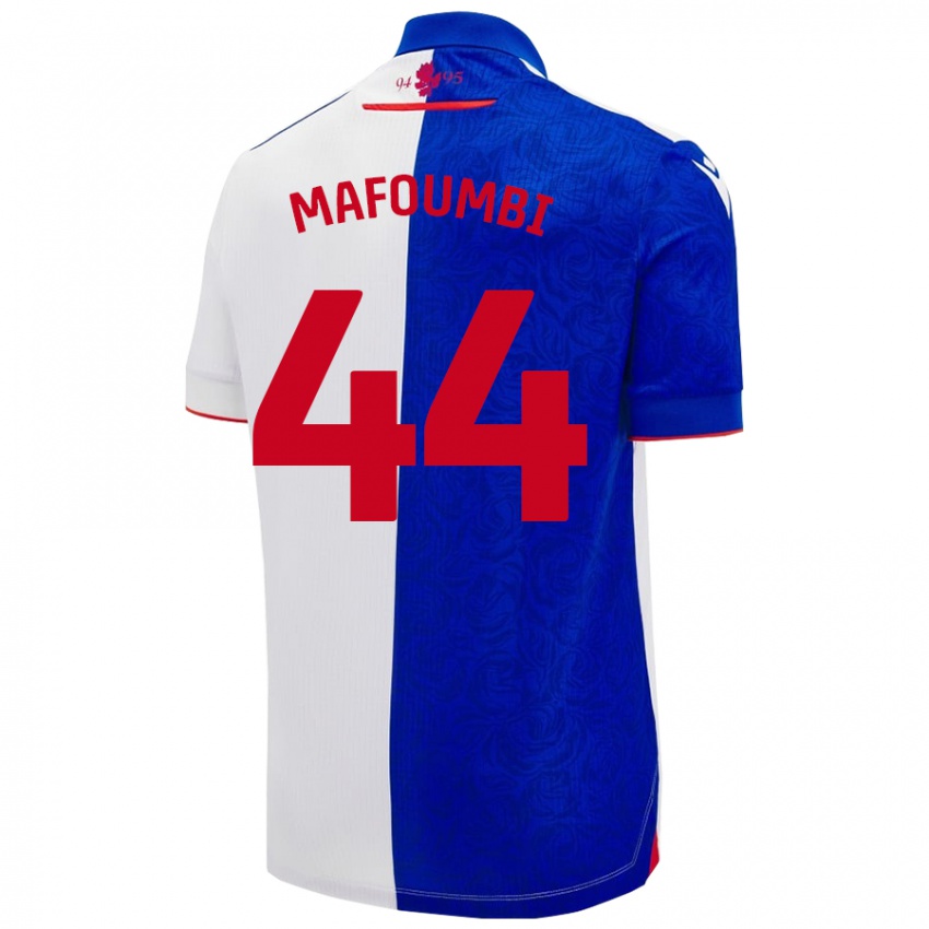 Herren Exaucé Mafoumbi #44 Himmelblau Weiß Heimtrikot Trikot 2024/25 T-Shirt Österreich