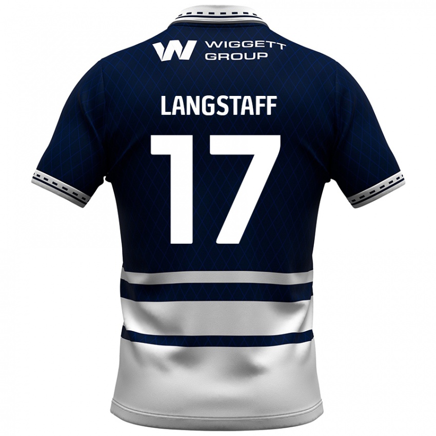 Herren Macaulay Langstaff #17 Marineblau Weiß Heimtrikot Trikot 2024/25 T-Shirt Österreich