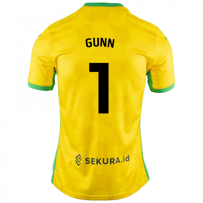 Herren Angus Gunn #1 Gelb Grün Heimtrikot Trikot 2024/25 T-Shirt Österreich