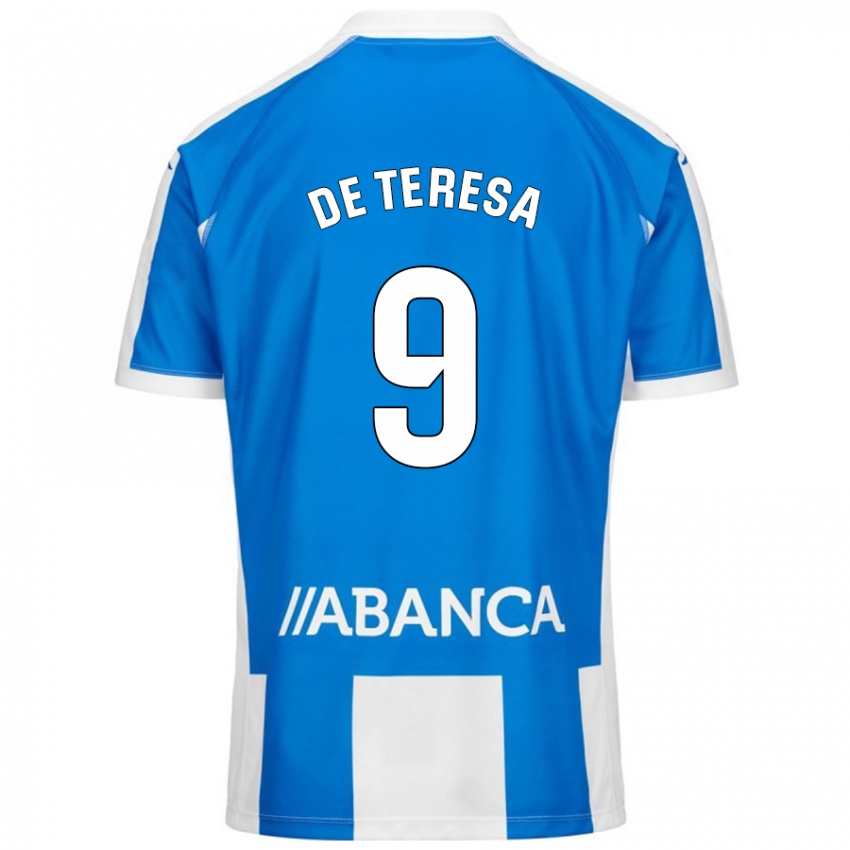 Herren Ana Lucía De Teresa #9 Blau Weiß Heimtrikot Trikot 2024/25 T-Shirt Österreich