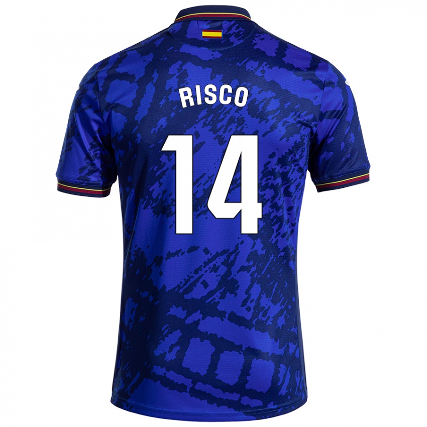 Herren Alberto Risco #14 Dunkleres Blau Heimtrikot Trikot 2024/25 T-Shirt Österreich