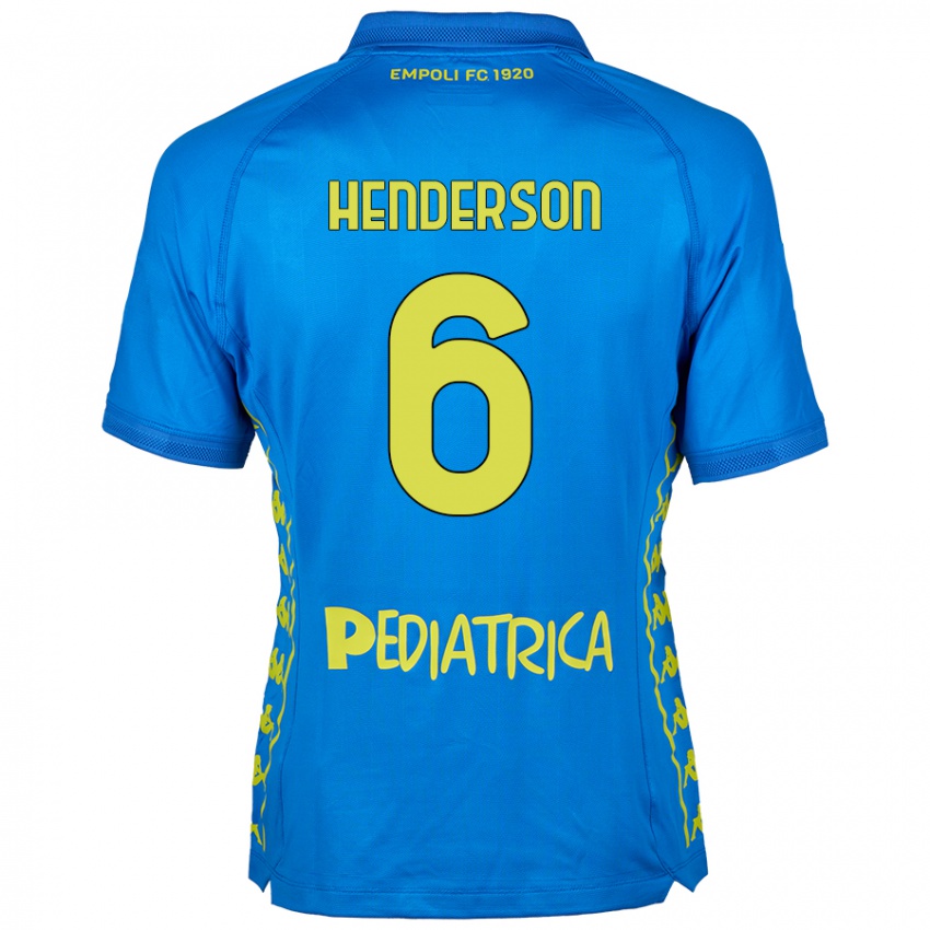 Herren Liam Henderson #6 Blau Heimtrikot Trikot 2024/25 T-Shirt Österreich