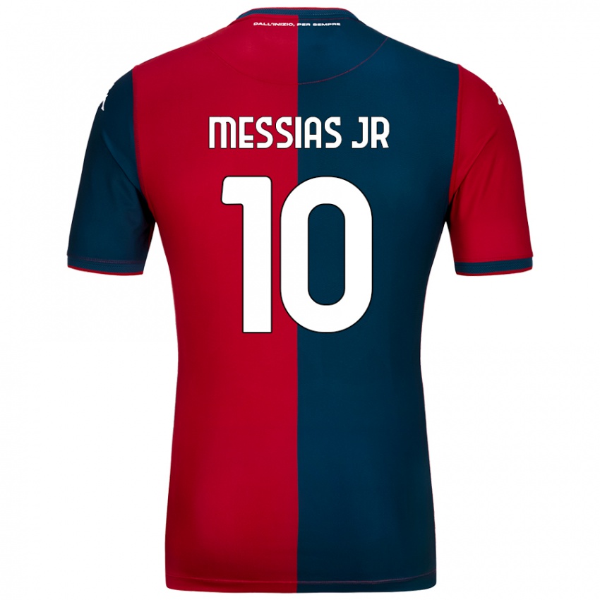 Herren Junior Messias #10 Rot Dunkelblau Heimtrikot Trikot 2024/25 T-Shirt Österreich