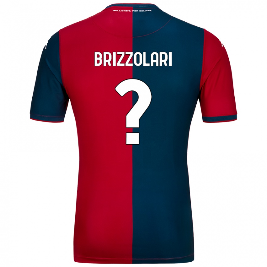 Herren Mattia Brizzolari #0 Rot Dunkelblau Heimtrikot Trikot 2024/25 T-Shirt Österreich