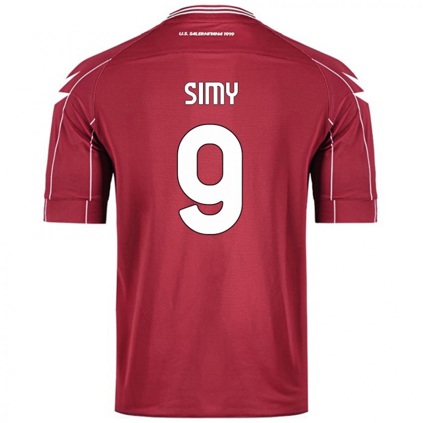 Herren Simy #9 Burgundrot Heimtrikot Trikot 2024/25 T-Shirt Österreich