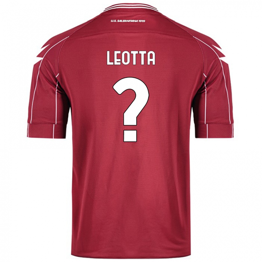 Herren Mario Leotta #0 Burgundrot Heimtrikot Trikot 2024/25 T-Shirt Österreich