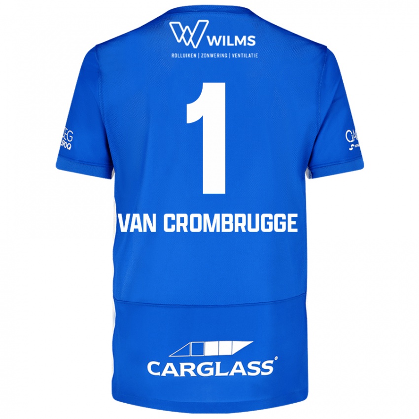 Herren Hendrik Van Crombrugge #1 Blau Heimtrikot Trikot 2024/25 T-Shirt Österreich