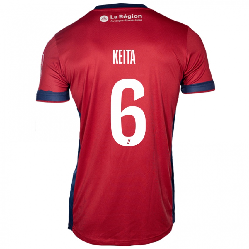 Herren Habib Keïta #6 Hellburgunderrot Heimtrikot Trikot 2024/25 T-Shirt Österreich