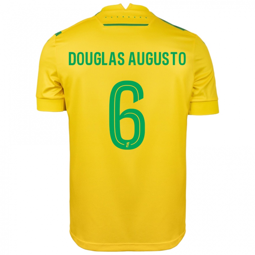 Herren Douglas Augusto #6 Gelb Grün Heimtrikot Trikot 2024/25 T-Shirt Österreich