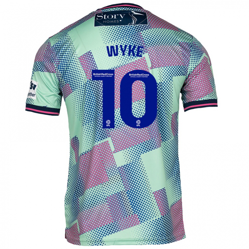 Herren Charlie Wyke #10 Grün Auswärtstrikot Trikot 2024/25 T-Shirt Österreich