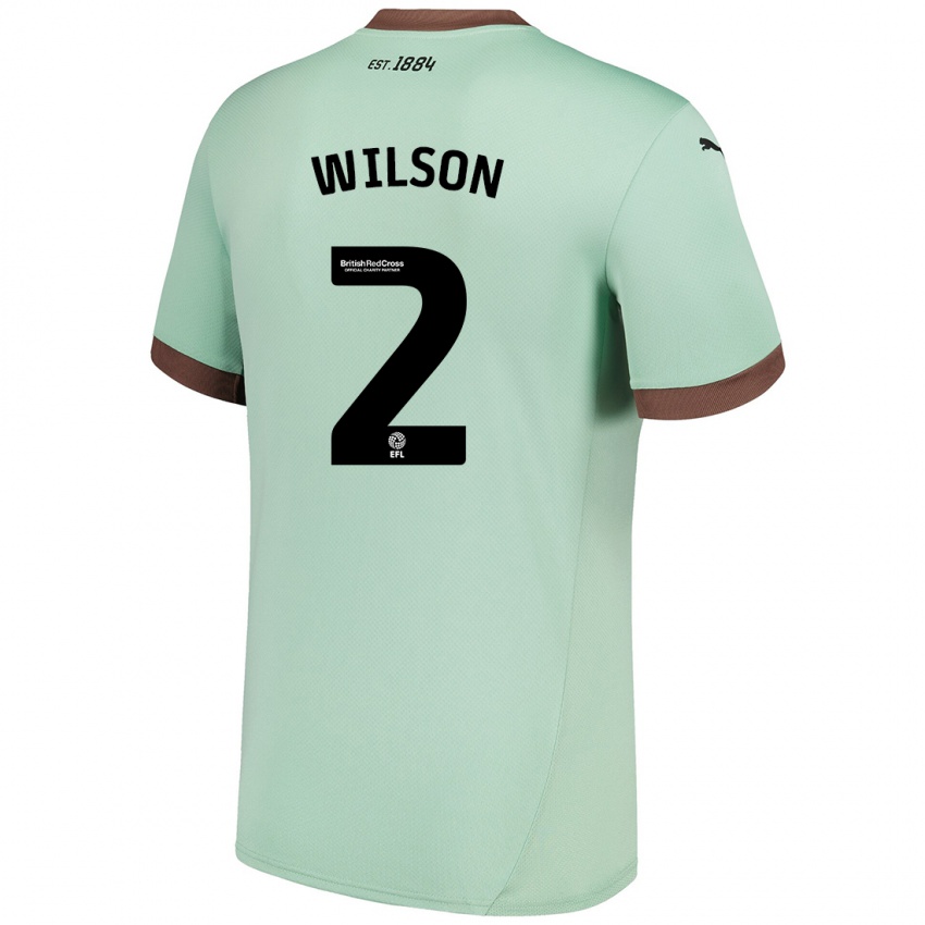 Herren Kane Wilson #2 Blassgrün Auswärtstrikot Trikot 2024/25 T-Shirt Österreich