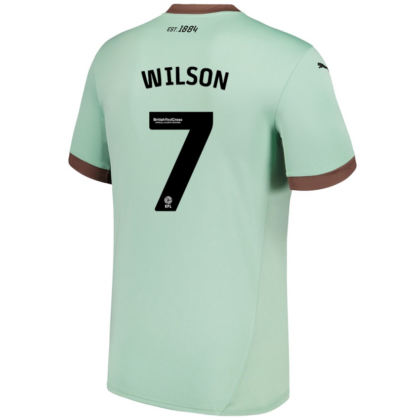 Herren Emelia Wilson #7 Blassgrün Auswärtstrikot Trikot 2024/25 T-Shirt Österreich