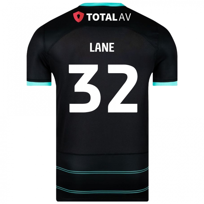 Herren Paddy Lane #32 Schwarz Auswärtstrikot Trikot 2024/25 T-Shirt Österreich