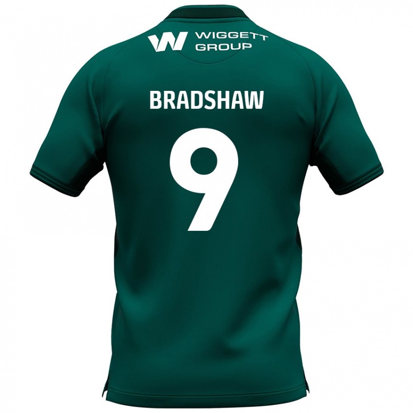 Herren Tom Bradshaw #9 Grün Auswärtstrikot Trikot 2024/25 T-Shirt Österreich