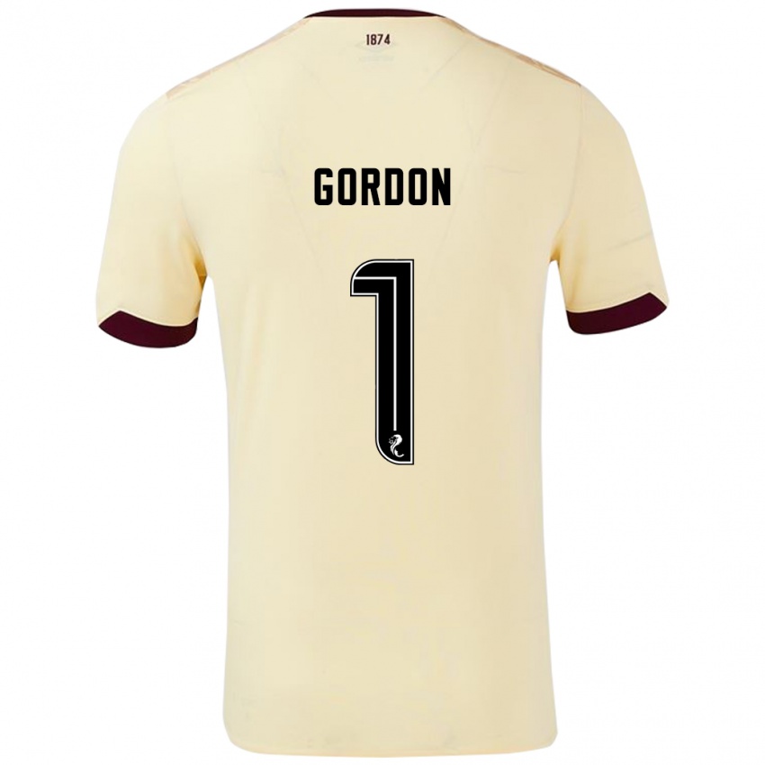 Herren Craig Gordon #1 Creme Burgunderrot Auswärtstrikot Trikot 2024/25 T-Shirt Österreich