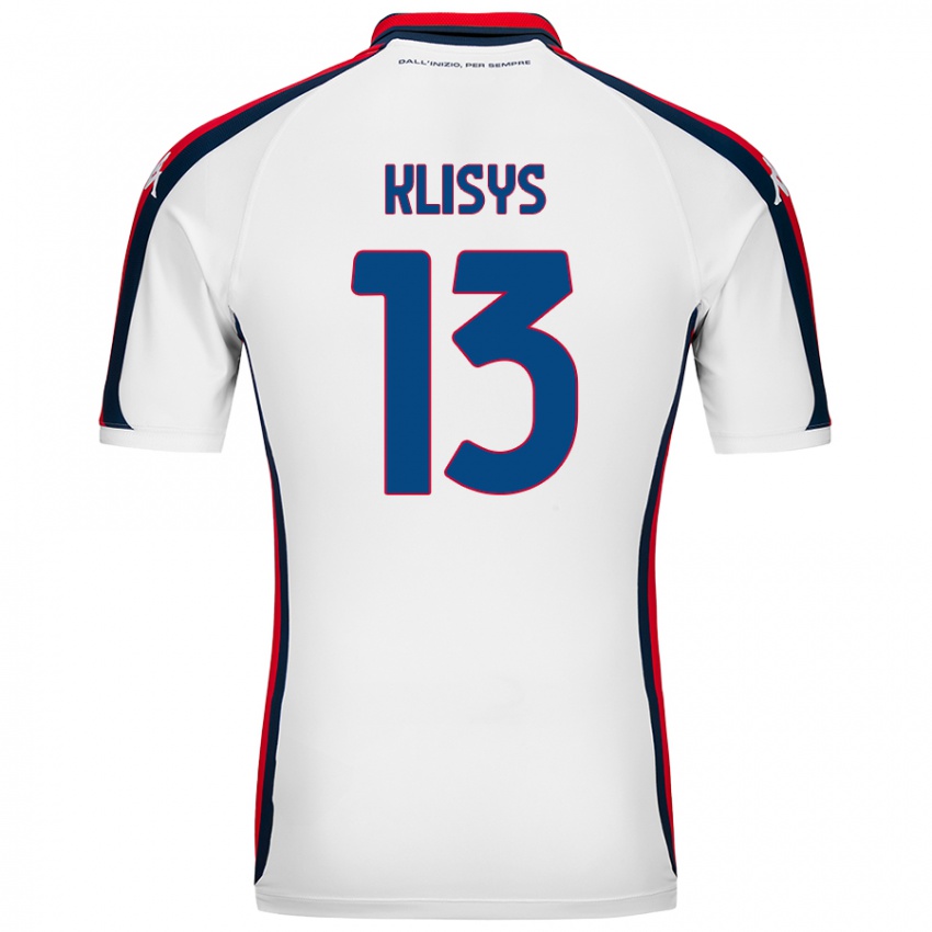 Herren Lukas Klisys #13 Weiß Auswärtstrikot Trikot 2024/25 T-Shirt Österreich