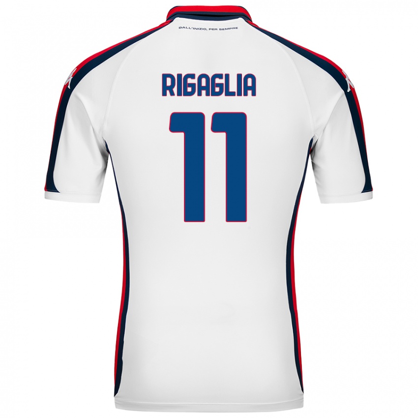 Herren Alison Rigaglia #11 Weiß Auswärtstrikot Trikot 2024/25 T-Shirt Österreich