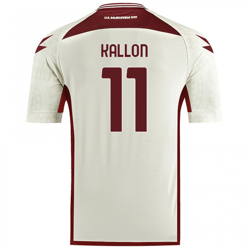 Herren Yayah Kallon #11 Cremefarben Auswärtstrikot Trikot 2024/25 T-Shirt Österreich