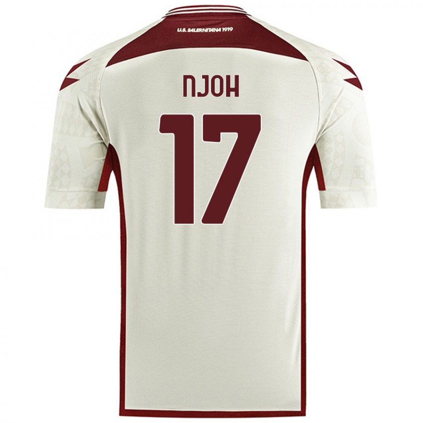 Herren Lilian Njoh #17 Cremefarben Auswärtstrikot Trikot 2024/25 T-Shirt Österreich