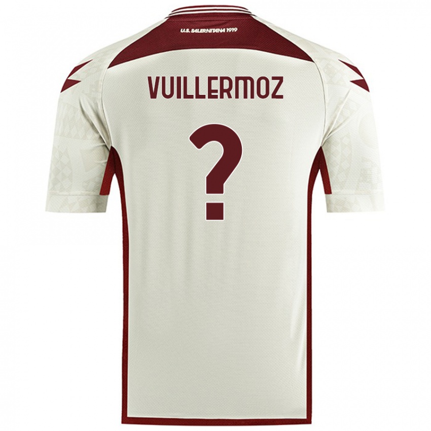 Herren Joshua Vuillermoz #0 Cremefarben Auswärtstrikot Trikot 2024/25 T-Shirt Österreich