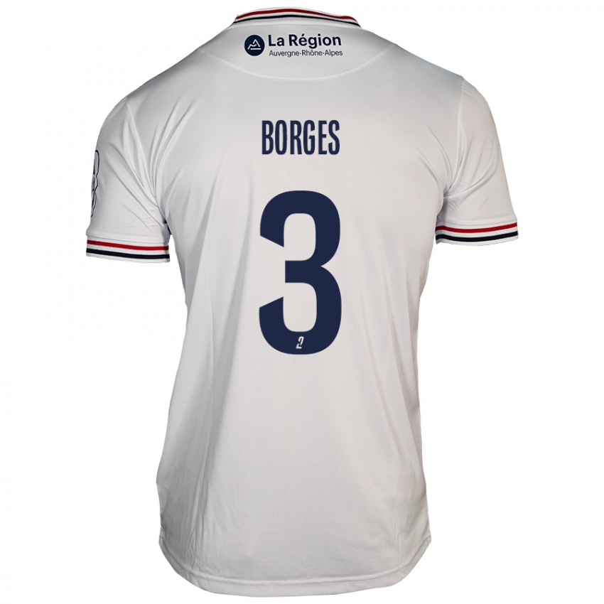 Herren Neto Borges #3 Weiß Auswärtstrikot Trikot 2024/25 T-Shirt Österreich