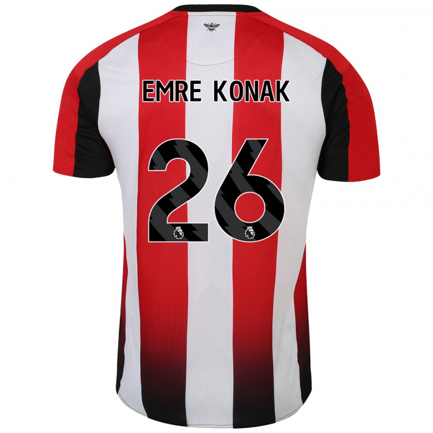 Damen Yunus Emre Konak #26 Rot Weiß Heimtrikot Trikot 2024/25 T-Shirt Österreich