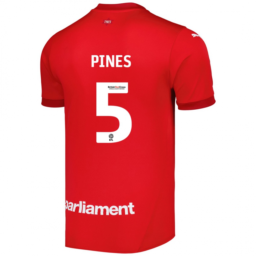 Damen Donovan Pines #5 Rot Heimtrikot Trikot 2024/25 T-Shirt Österreich