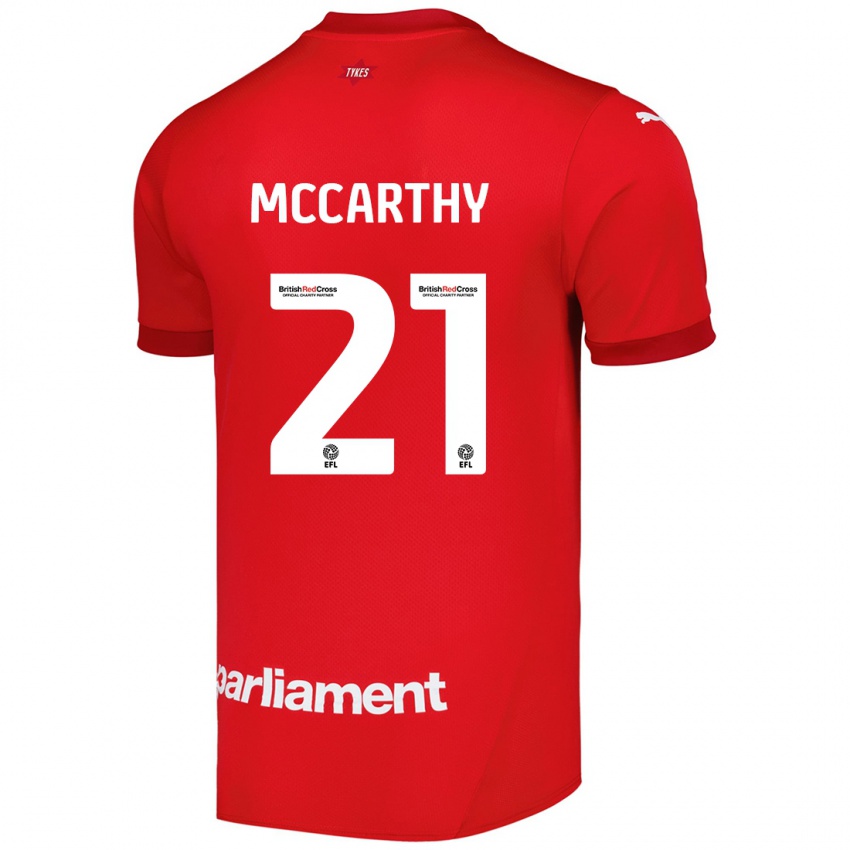 Damen Conor Mccarthy #21 Rot Heimtrikot Trikot 2024/25 T-Shirt Österreich